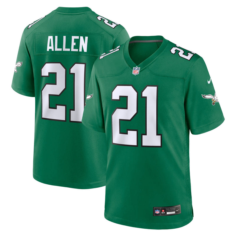 Philadelphia Eagles Eric Allen Nike Kelly Green Retired Player Alternate Game Jersey