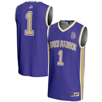 #1 James Madison Dukes GameDay Greats Lightweight Basketball Jersey - Purple