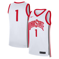 #1 Ohio State Buckeyes Nike Home Replica Jersey - White