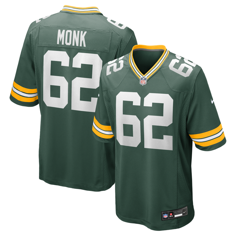 Green Bay Packers Jacob Monk Nike Green Game Jersey
