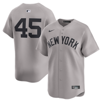 New York Yankees Gerrit Cole Nike Gray Road Limited Player Jersey