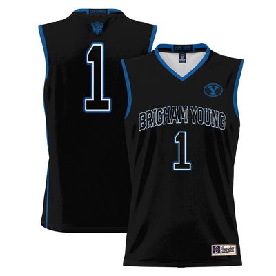 Male GameDay Greats #1 Black BYU Cougars Lightweight Basketball Jersey