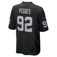 Las Vegas Raiders JJ Pegues Nike Black Team Game Jersey