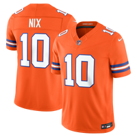 Denver Broncos Bo Nix Nike Orange Alternate Mile High Collection 1977 Throwback Vapor F.U.S.E. Stitched Limited Jersey