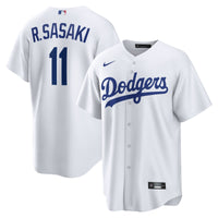 Los Angeles Dodgers Rōki Sasaki Nike White Replica Jersey