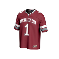 #1 UChicago Maroons GameDay Greats Lightweight Collegiate Football Fashion Jersey - Maroon
