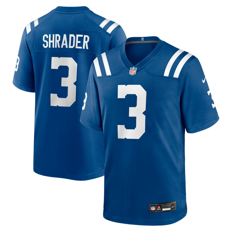 Indianapolis Colts Spencer Shrader Nike Royal Team Game Jersey
