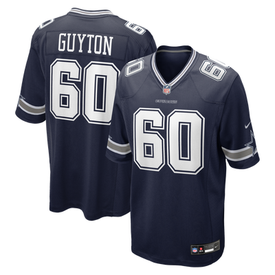 Dallas Cowboys Tyler Guyton Nike Navy Player Game Jersey