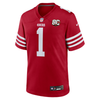 San Francisco 49ers Ricky Pearsall Nike Scarlet 80th Anniversary Game Jersey