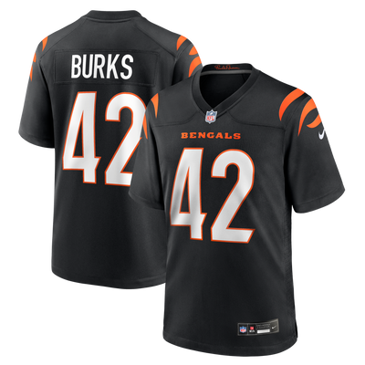 Cincinnati Bengals Oren Burks Nike Black Team Game Jersey