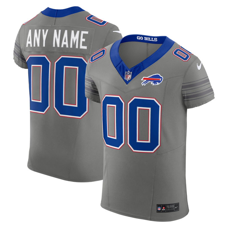 Buffalo Bills Nike Gray Nickel City Vapor F.U.S.E. Custom Elite Jersey