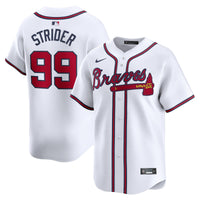 Atlanta Braves Spencer Strider Nike White Home Limited Player Jersey