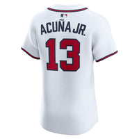 Atlanta Braves Ronald Acuña Jr. Nike White Home Elite Player Jersey