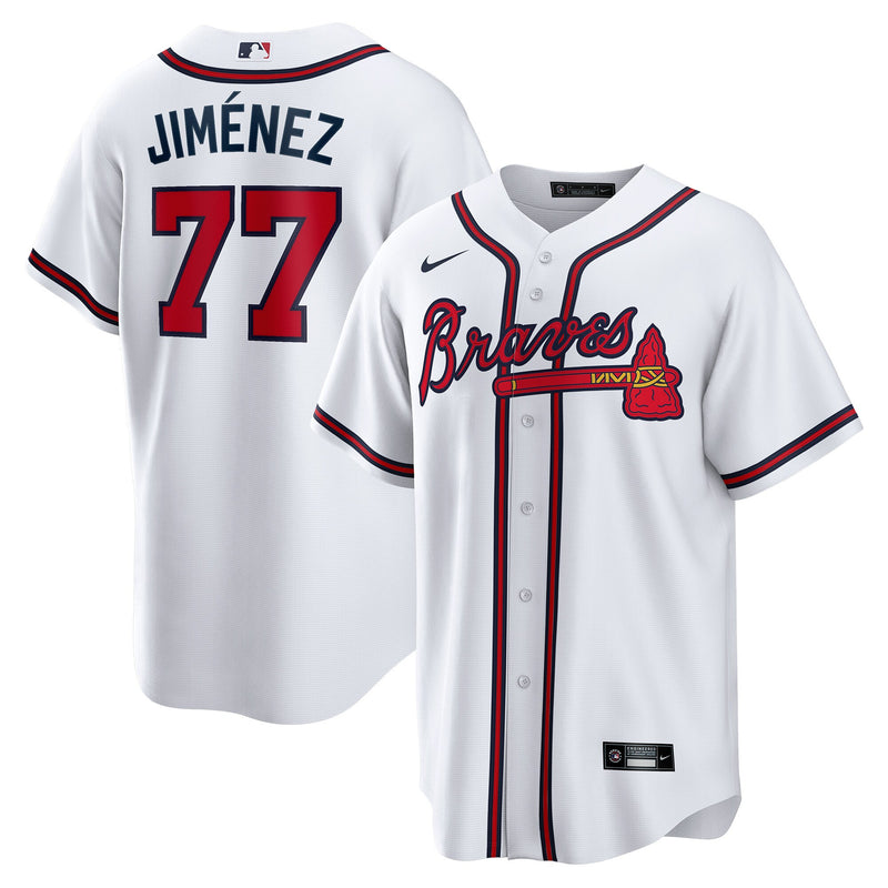 Atlanta Braves Joe Jiménez Nike White Home Replica Player Jersey