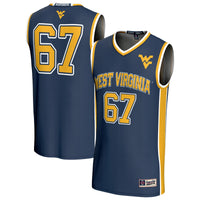 West Virginia Mountaineers GameDay Greats Lightweight Collegiate Basketball Fashion Jersey - Navy