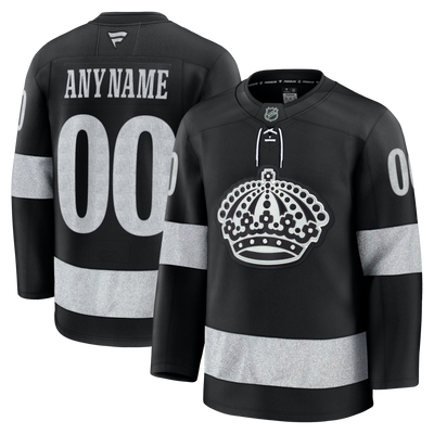 Los Angeles Kings Fanatics Black Alternate Premium Custom Jersey