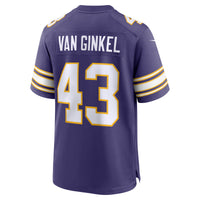 Minnesota Vikings Andrew Van Ginkel Nike Purple Alternate Game Jersey
