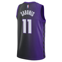 Sacramento Kings Jordan Brand Statement Edition Swingman Jersey - Purple - Domantas Sabonis -
