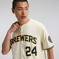 Milwaukee Brewers William Contreras Nike Cream Home Limited Player Jersey