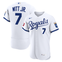 Kansas City Royals Bobby Witt Jr. Nike White Home Authentic Sponsor Patch Jersey
