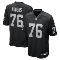 Las Vegas Raiders Caleb Rogers Nike Black Team Game Jersey