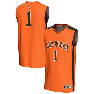 #1 Oklahoma State Cowboys GameDay Greats Lightweight Collegiate Basketball Fashion Jersey - Orange