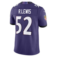 Baltimore Ravens Ray Lewis Nike Purple Vapor F.U.S.E. Stitched Retired Limited Jersey