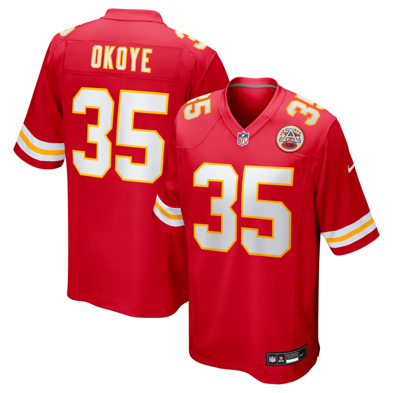 Kansas City Chiefs Christian Okoye Nike Red Game Retired Player Jersey