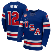 US Hockey Matthew Boldy Nike Royal 2026 Home Replica Jersey