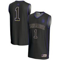 #1 James Madison Dukes GameDay Greats Lightweight Basketball Jersey - Black
