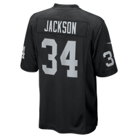 Las Vegas Raiders Bo Jackson Nike Black Game Retired Player Jersey