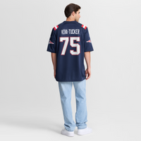 New England Patriots Alijah Vera-Tucker Nike Navy Team Game Jersey
