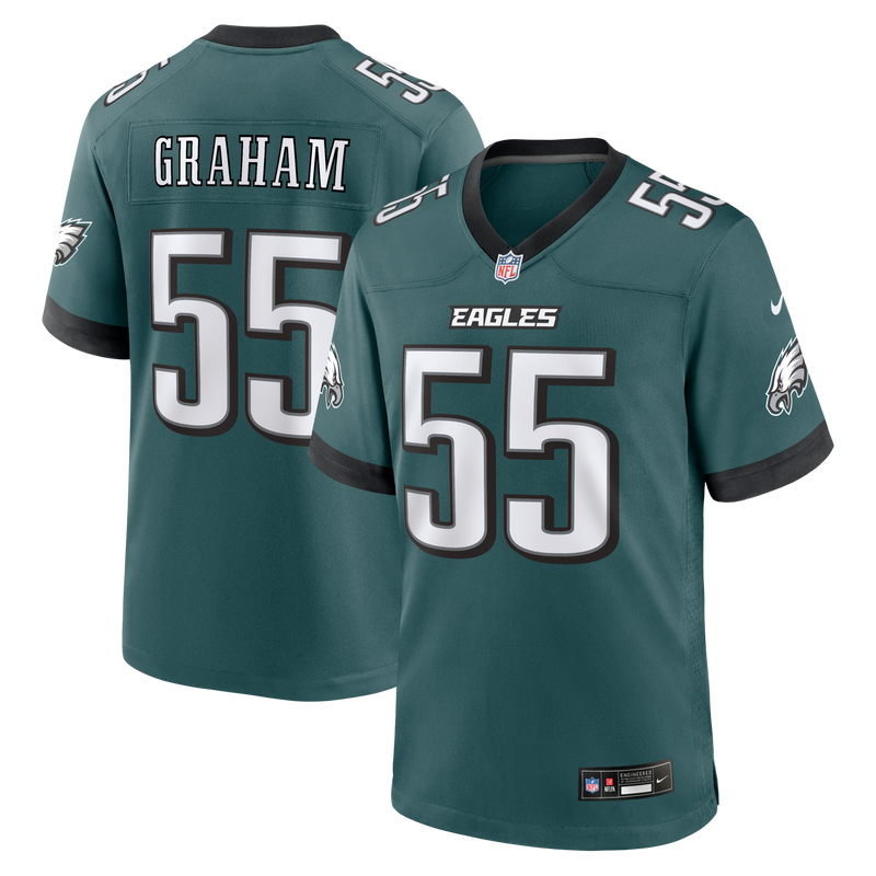Philadelphia Eagles Brandon Graham Nike Midnight Green Team Game Jersey