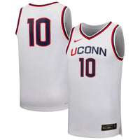 #10 UConn Huskies Nike Replica Basketball Jersey - White