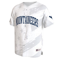 West Virginia Mountaineers GameDay Greats Lightweight Collegiate Baseball Americana Fashion Jersey - White