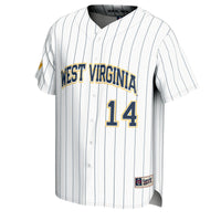 #14 West Virginia Mountaineers GameDay Greats Lightweight Baseball Fashion Jersey - White
