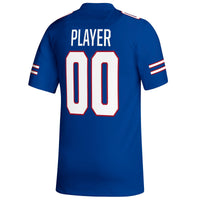 Kansas Jayhawks adidas Pick-A-Player NIL Replica Football Jersey - Royal