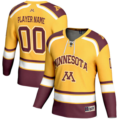 Minnesota Golden Gophers GameDay Greats NIL Pick-A-Player Hockey Jersey - Gold