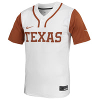 Texas Longhorns Nike Limited Softball Jersey - White