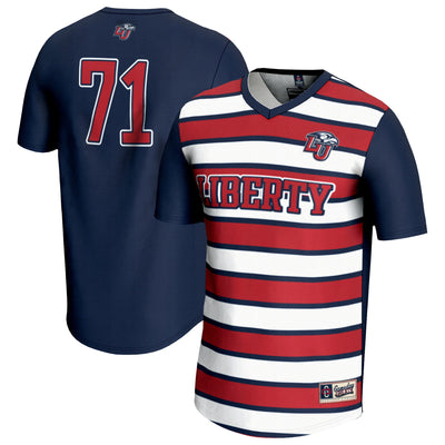 #71 Liberty Flames GameDay Greats Lightweight Soccer Fashion Jersey - Navy