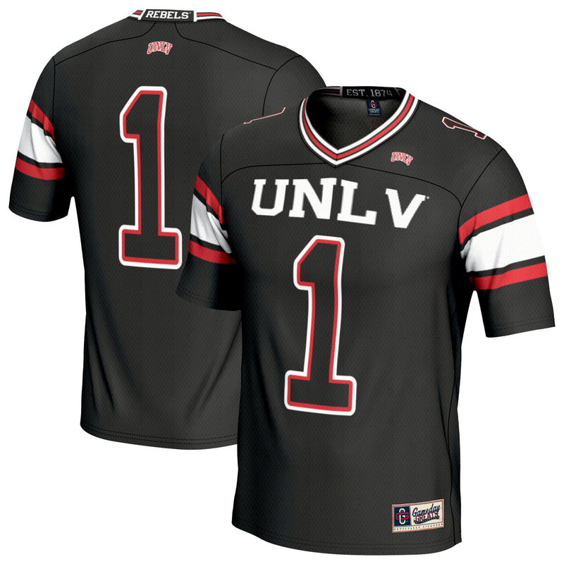 #1 UNLV Rebels GameDay Greats Lightweight Football Fashion Jersey - Black
