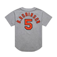 Baltimore Orioles Brooks Robinson Mitchell & Ness Gray Cooperstown Collection 1966 Authentic Jersey
