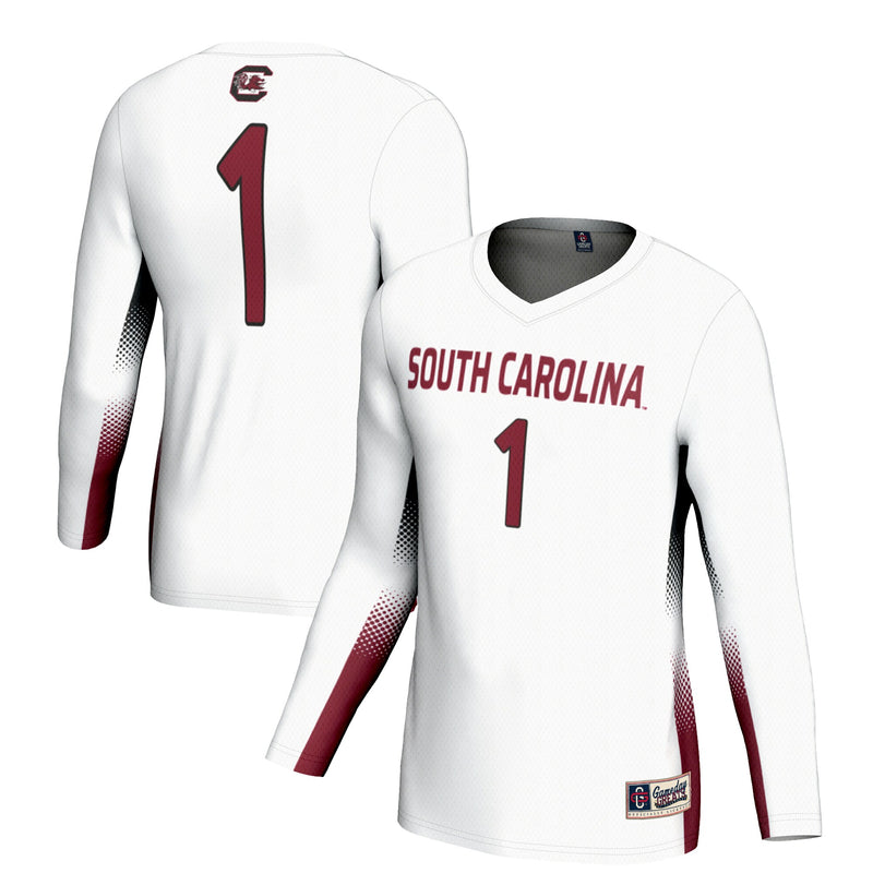 #1 South Carolina Gamecocks GameDay Greats Lightweight Volleyball Jersey - White