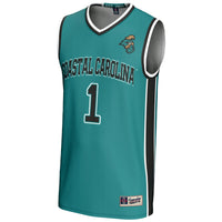 #1 Coastal Carolina Chanticleers GameDay Greats Lightweight Basketball Jersey - Light Blue