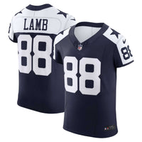 Dallas Cowboys CeeDee Lamb Nike Navy Alternate Vapor F.U.S.E. Elite Jersey