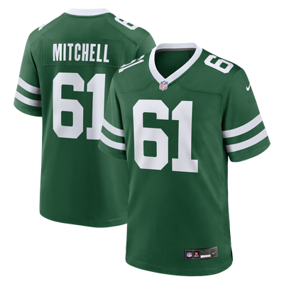 New York Jets Max Mitchell Nike Legacy Green Team Game Jersey