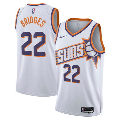 Phoenix Suns Nike Association Edition Swingman Jersey - White - Miles Bridges -