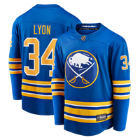 Buffalo Sabres Alex Lyon Fanatics Royal Home Breakaway Jersey