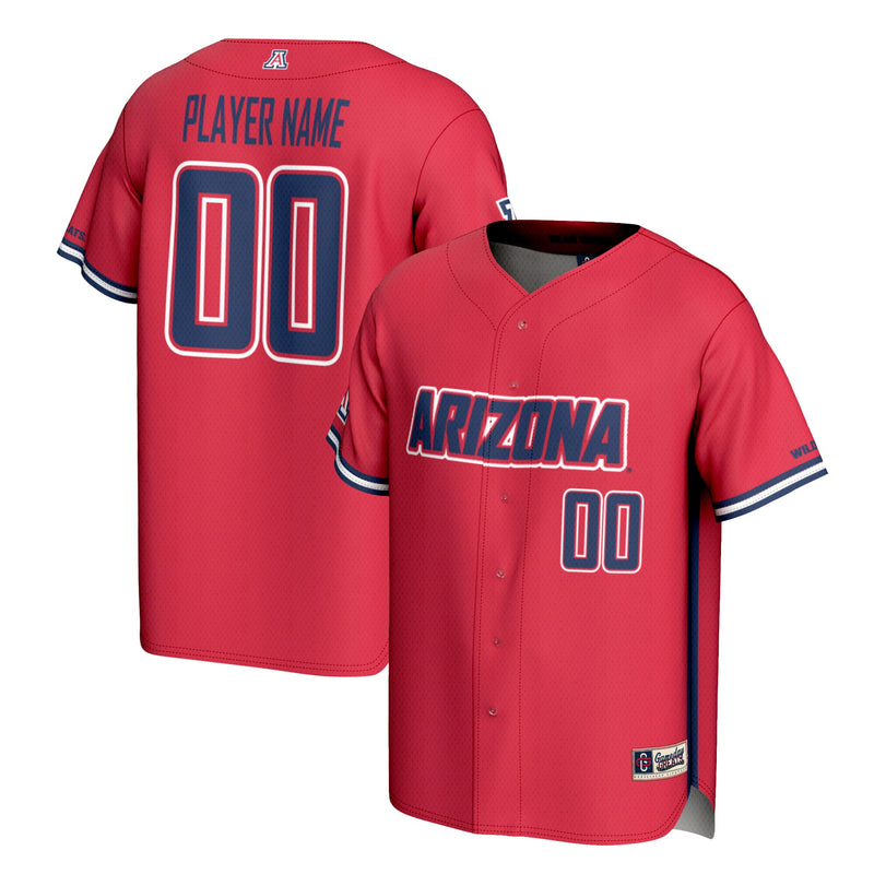 Arizona Wildcats GameDay Greats NIL Pick-A-Player Lightweight Baseball Jersey - Red