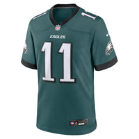 Philadelphia Eagles A.J. Brown Nike Midnight Green Team Game Jersey